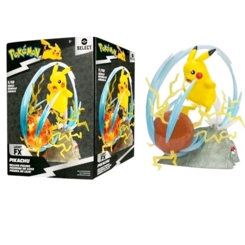 Jazwares x Pokemon 1/10 Scale Pikachu Deluxe Figure Select Light FX Electronic